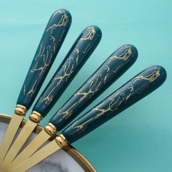 SET 6 THÌA VÀNG CÁN NGỌC