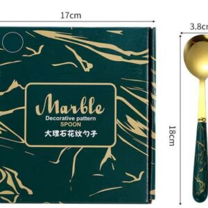 SET 6 THÌA VÀNG CÁN NGỌC