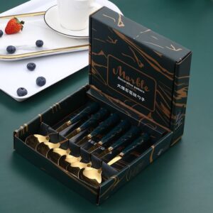 SET 6 THÌA VÀNG CÁN NGỌC