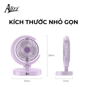 Quạt gấp để bàn không dây ALIZZ