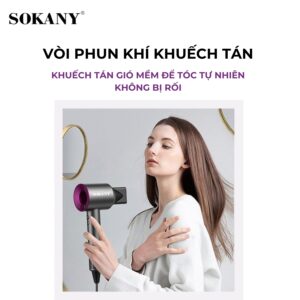 Máy Sấy Tóc Nóng Lạnh 2 Chiều SOKANY, nhỏ gọn và mạnh mẽ