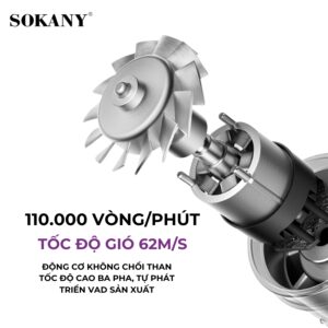Máy Sấy Tóc Nóng Lạnh 2 Chiều SOKANY, nhỏ gọn và mạnh mẽ